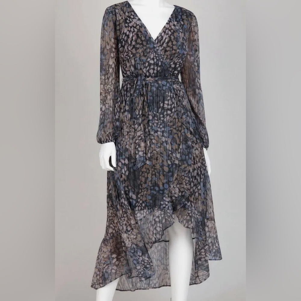 NWT Kensie metallic animal print dress